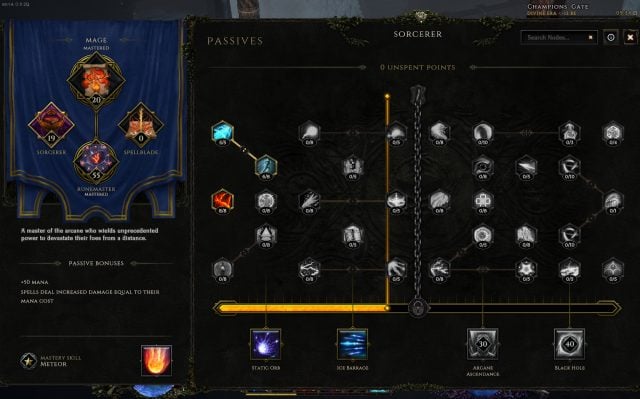 Last Epoch Runemaster Build Guide - Fire Claw - Sorcerer Passives
