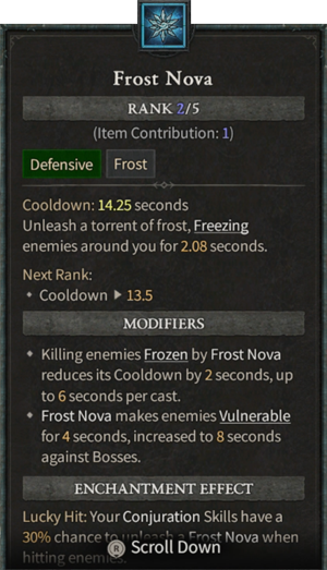 Diablo 4 Sorceress Build - Frost Nova